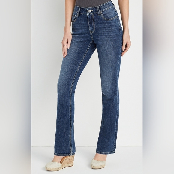 m jeans by maurices™ Classic Slim Boot Curvy High Rise Jean Size 20 X-Long - Picture 1 of 12